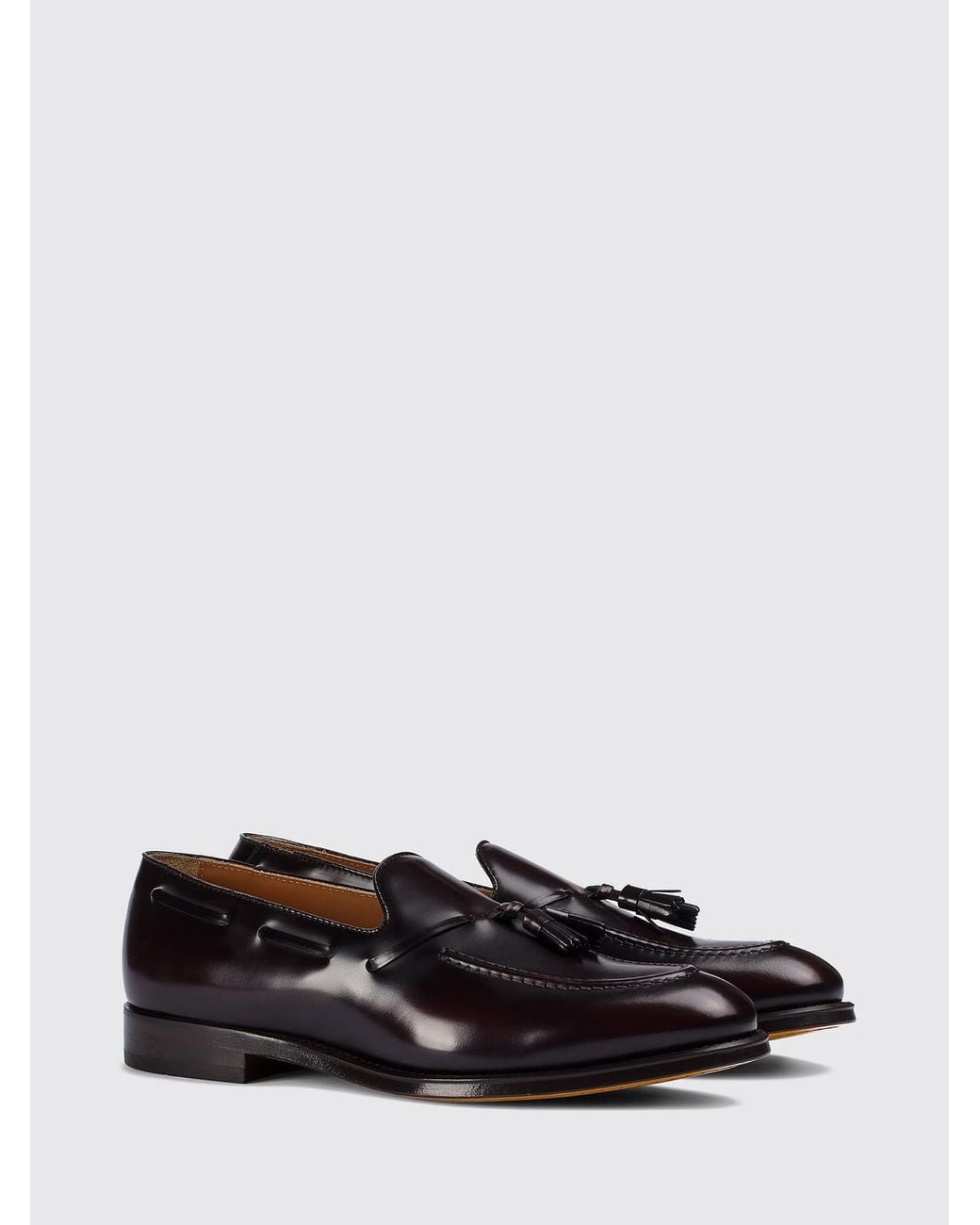Doucal's White Brushed Leather Loafers With Tassels for men