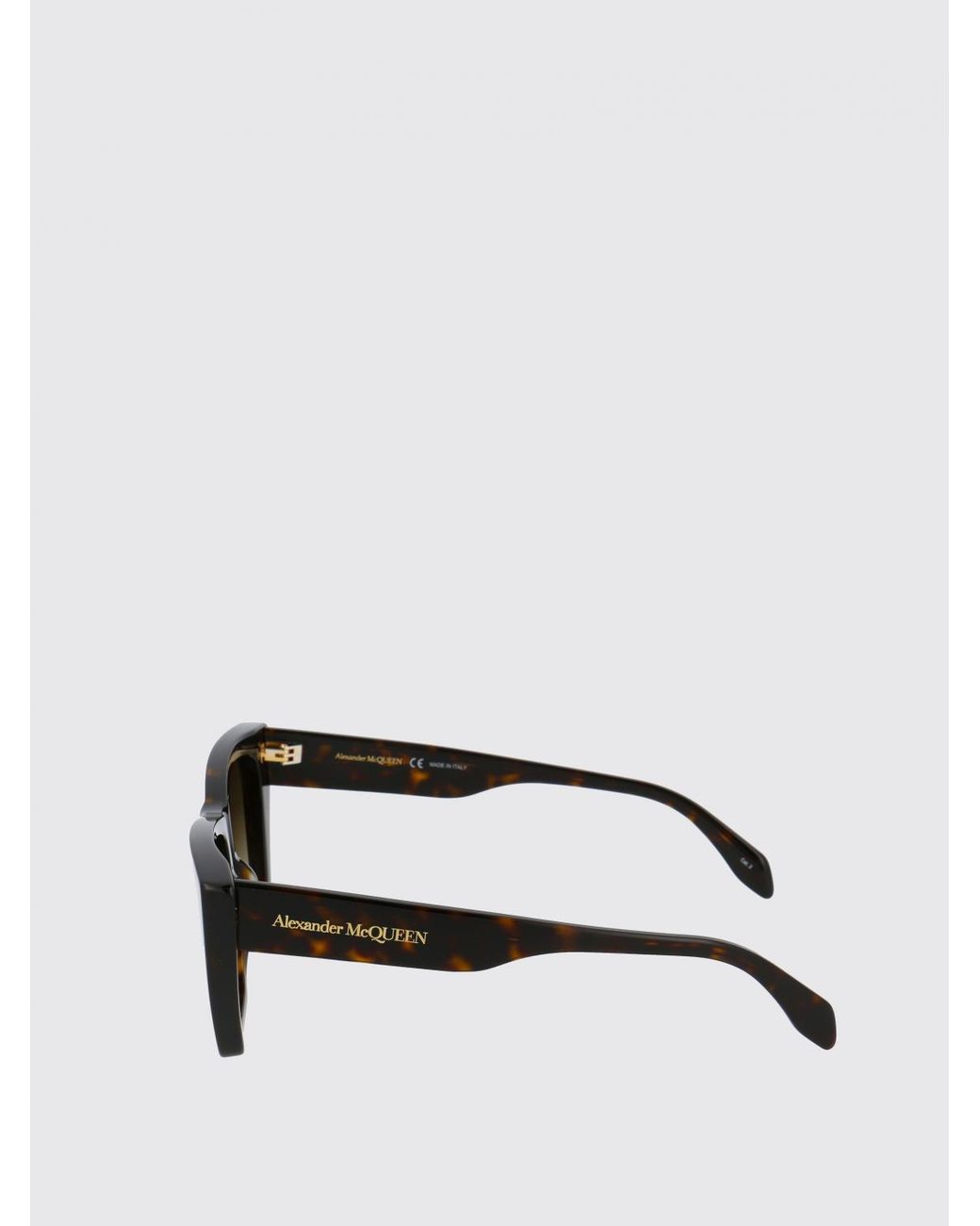 McQueen Brown Acetate Sunglasses