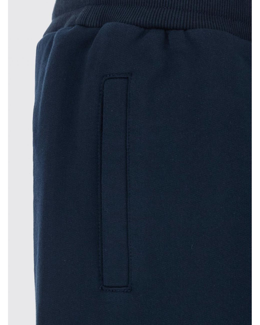 Dolce & Gabbana Blue Dolce &Amp Gabbana Cotton Jogging Shorts With Drawstring And Embroidered Logo for men