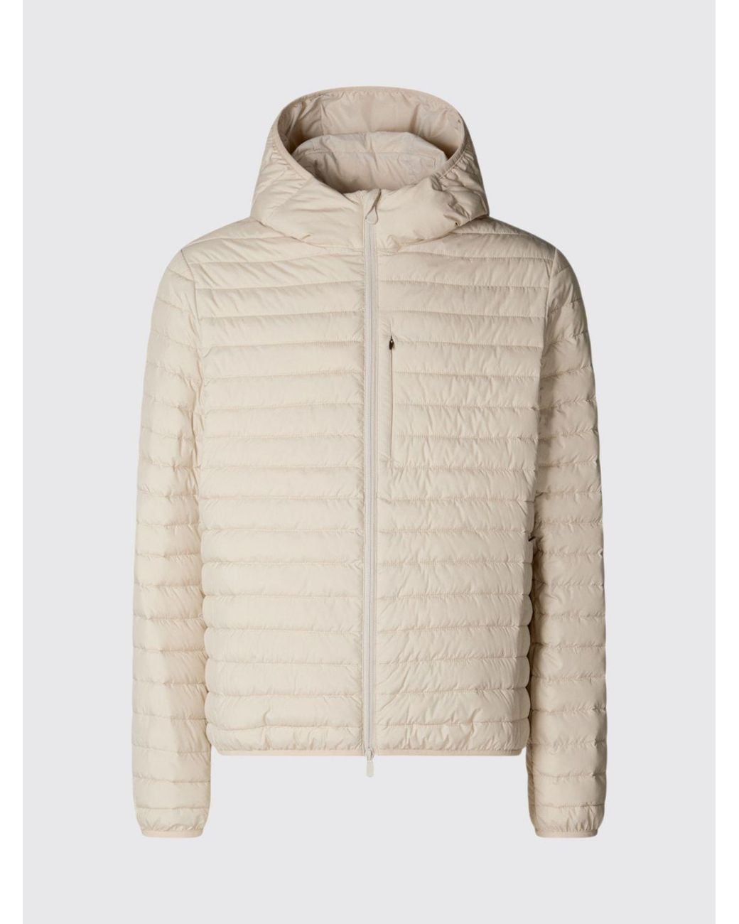 Save The Duck Natural Hooded Padded Nylon Down Jacket for men