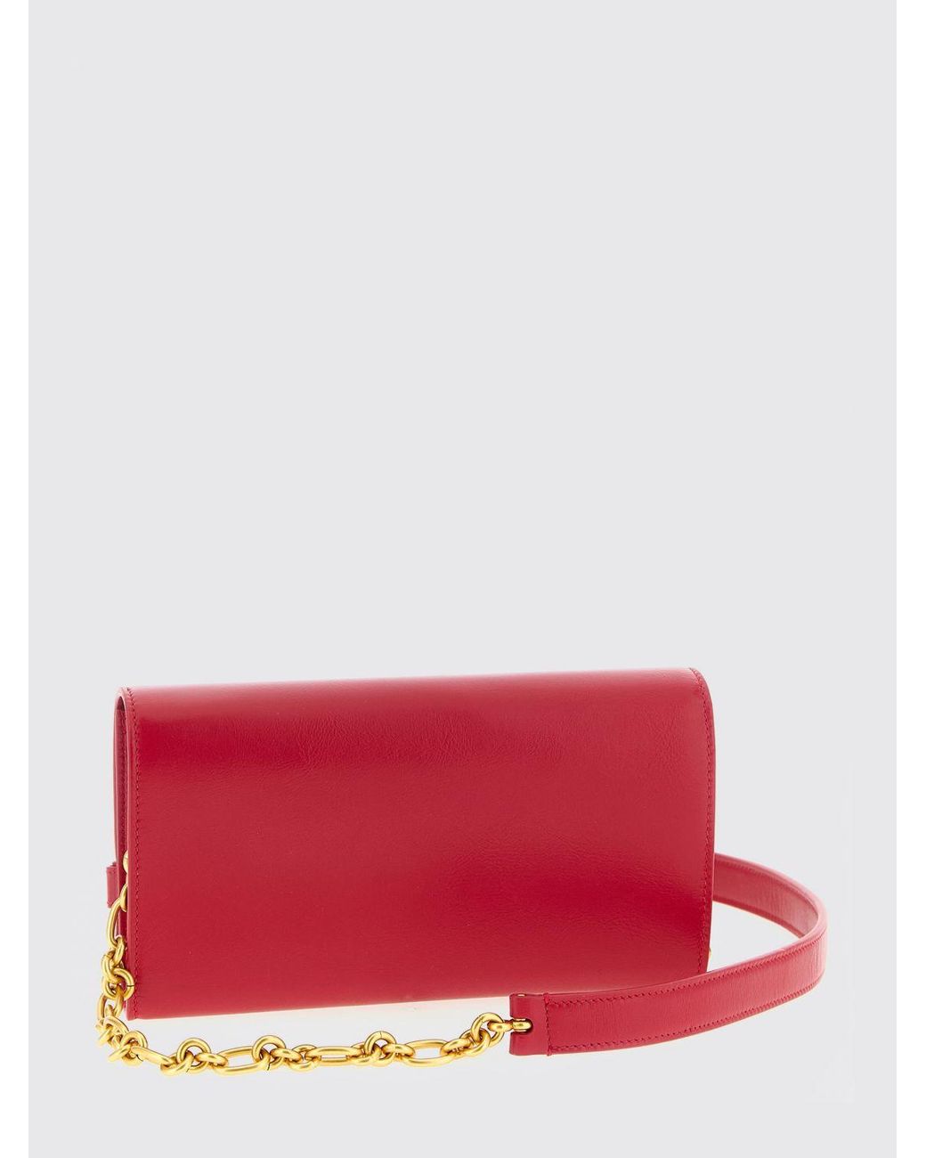 Bolso Cartera Shuffle De Piel Balmain de color Red
