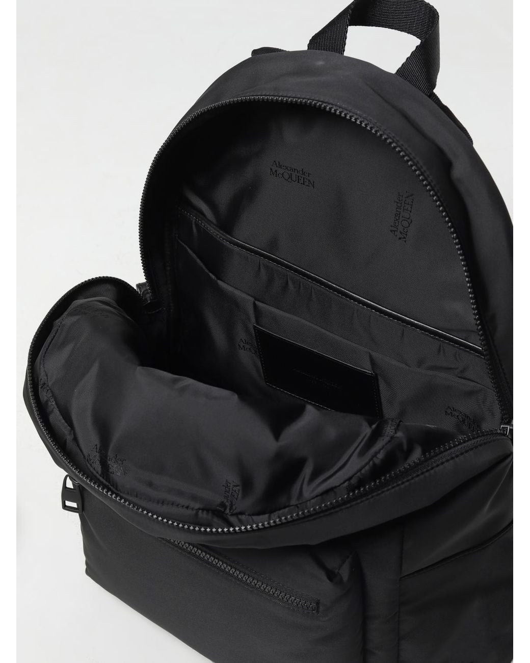 Alexander McQueen Black Backpack for men