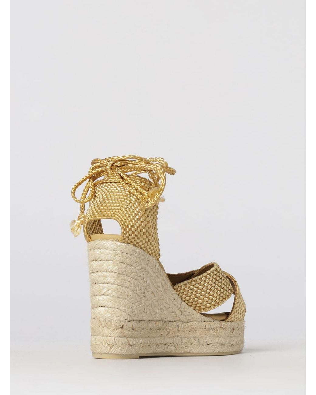 Castaner Natural Becca Canvas Wedge Sandal