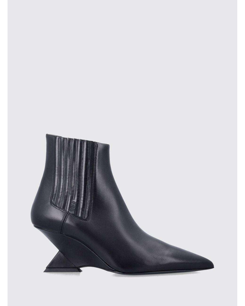 The Attico Blue Chelsea Ankle Boots