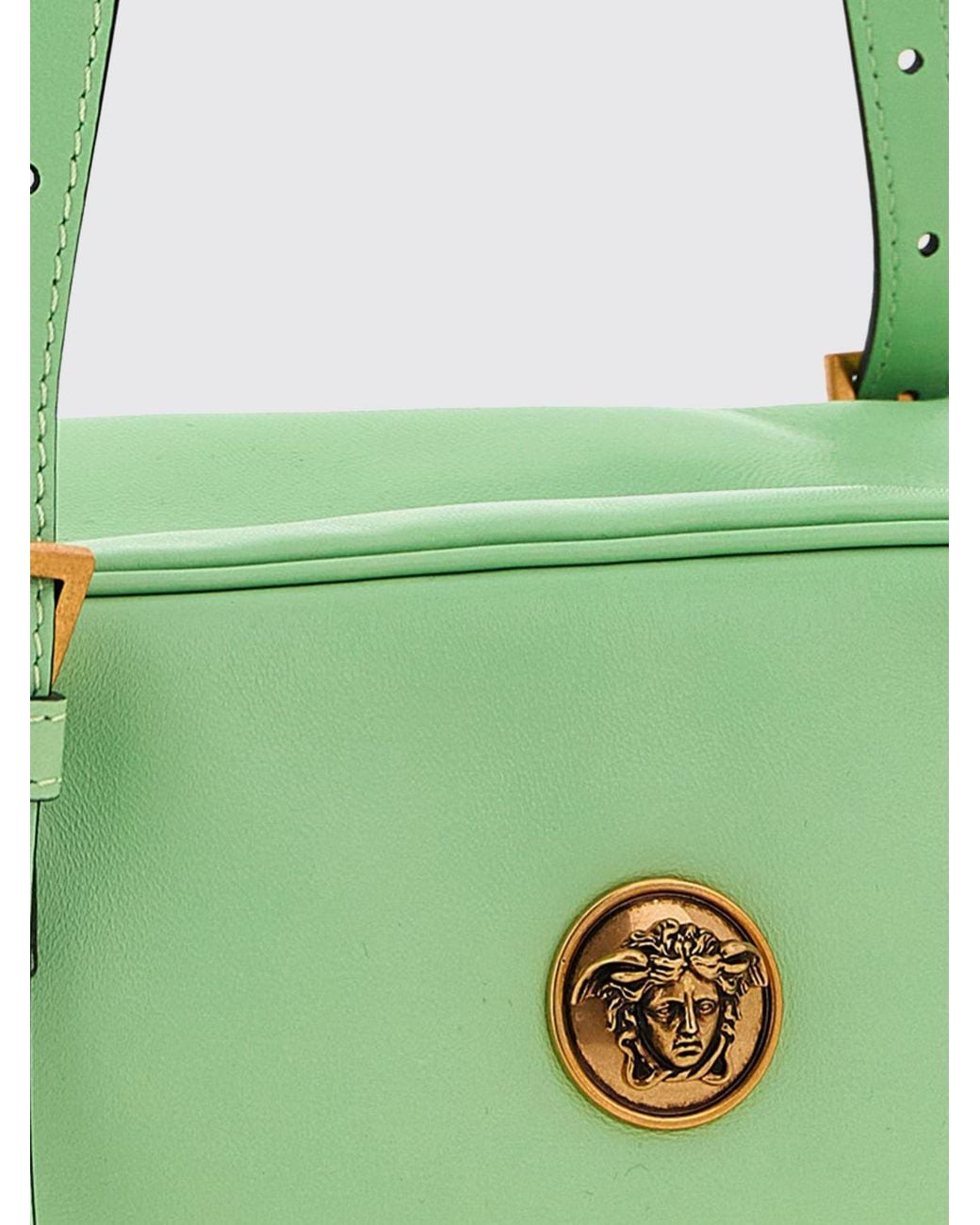 Borsa A Spalla Piccola Emblème di Versace in Green