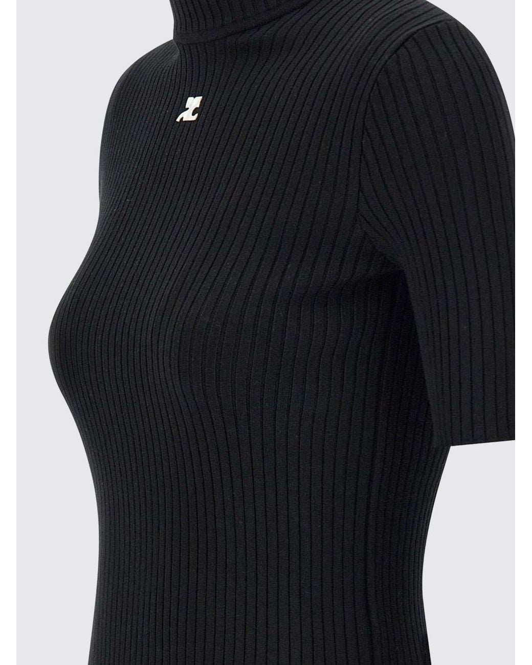 Courreges Black CourrÈ Ges Turtleneck Sweater