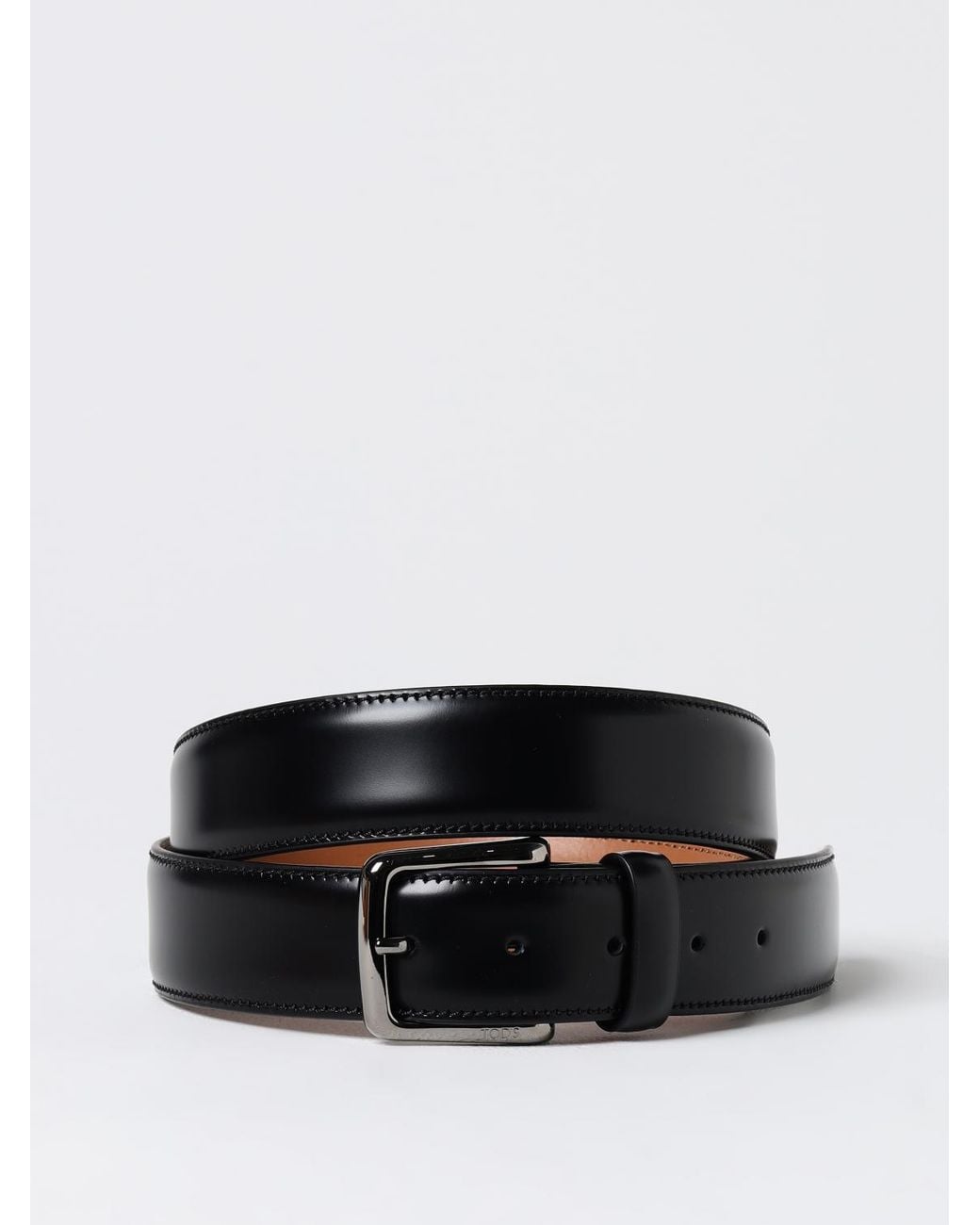 Cinturón De Piel Cepillada Tod's de hombre de color Black