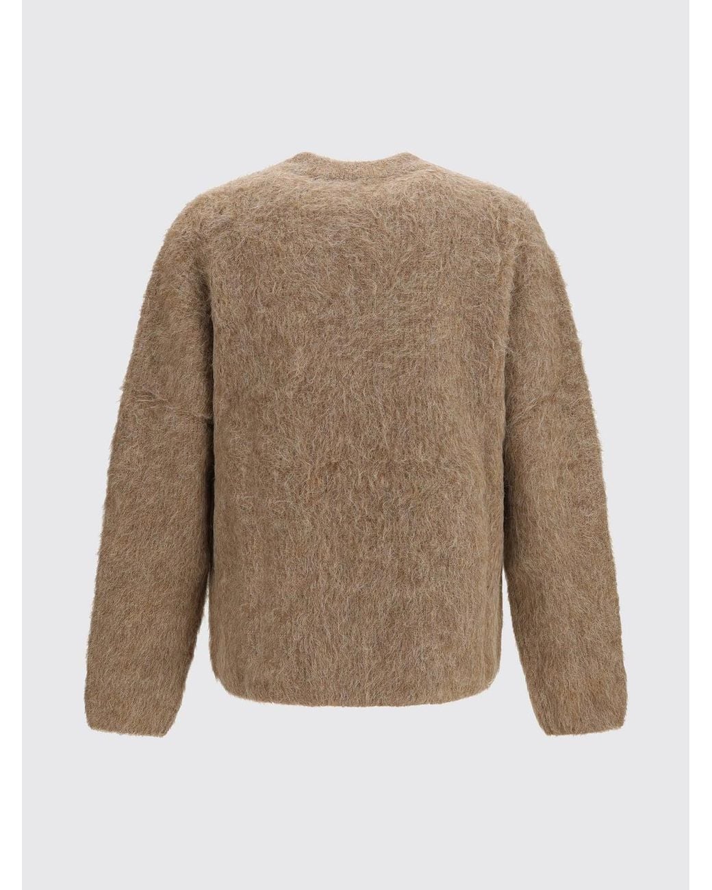 Pull À Col Rond En Mélange De Laine D'Alpaga Avec Manches Longues Et Ourlet Droit Séfr pour homme en coloris Natural