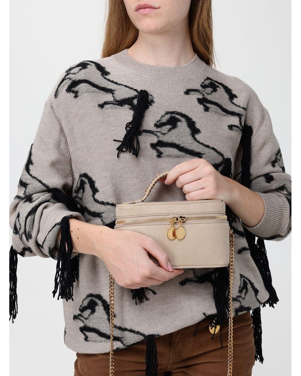 Stella McCartney Natural Falabella Vanity Mini Bag