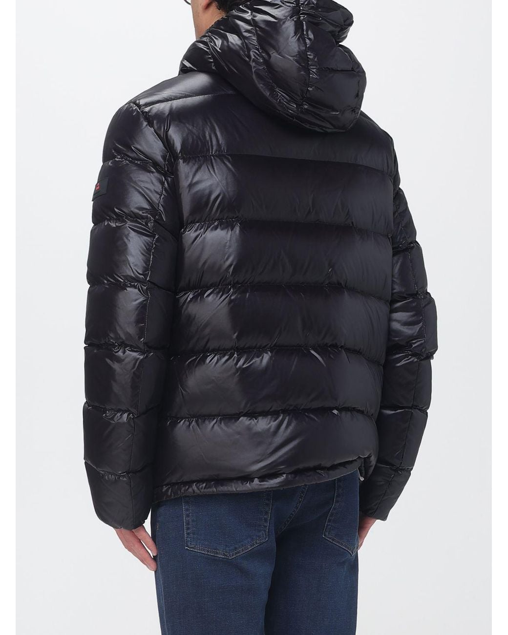 Peuterey Blue Honova Hooded Quilted Down Jacket for men