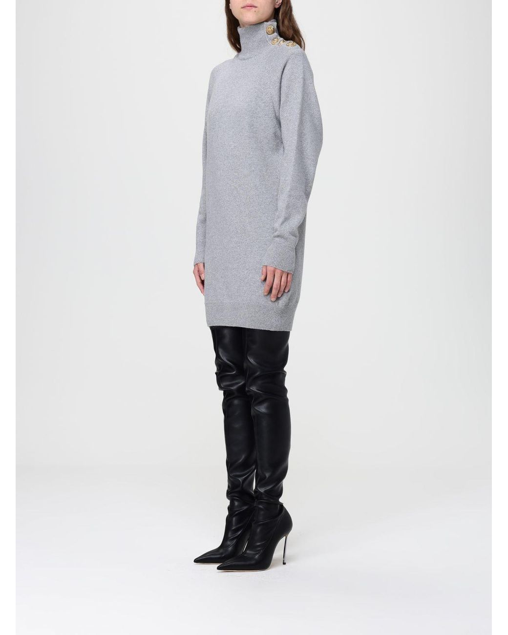 Balmain Gray Dress