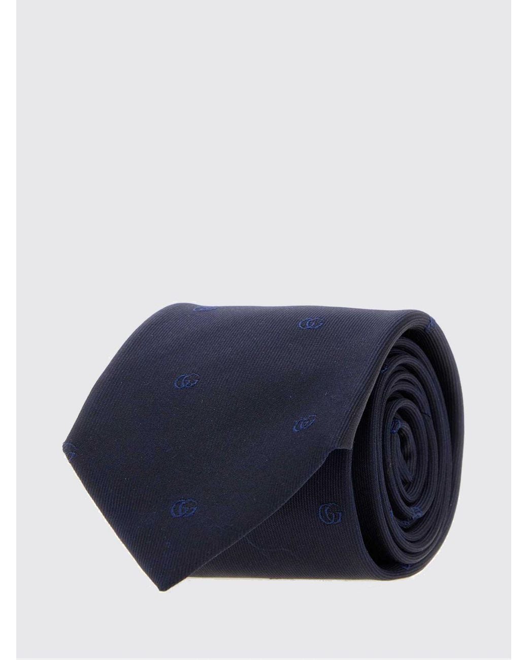 Gucci Blue Gg Monogram Silk Tie for men