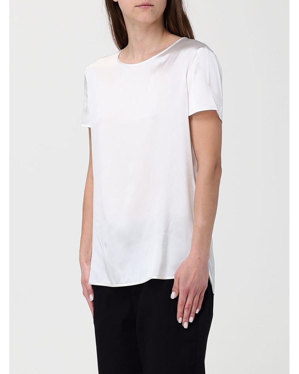 Max Mara White Silk Blouse