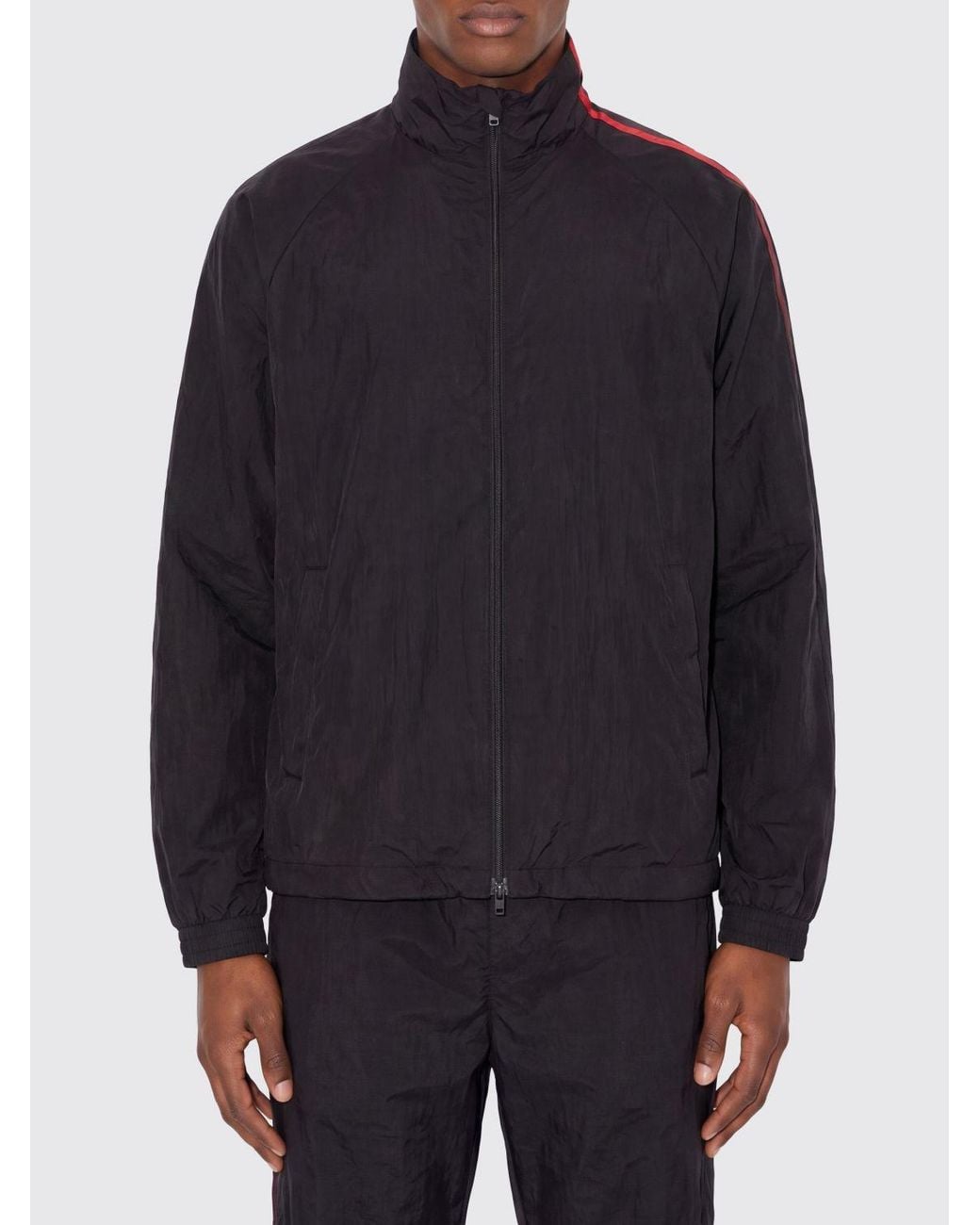Y-3 Blue Relaxed Fit Technical Fabric Sweatshirt With High Neck And Zip Closure for men
