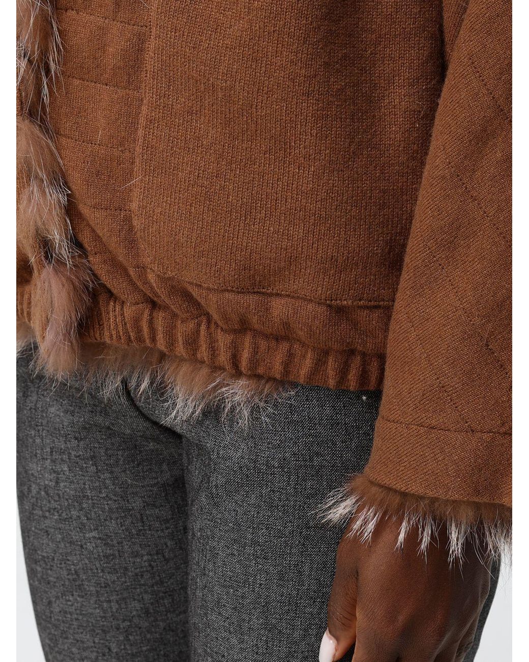 Simonetta Ravizza Brown Kora Reversible Short Jacket