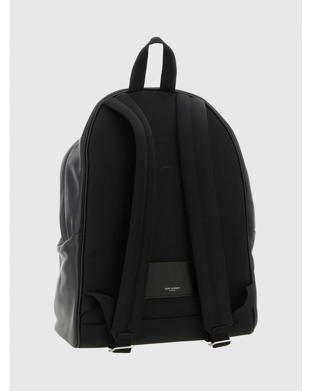 Saint Laurent Black City Leather Backpack for men