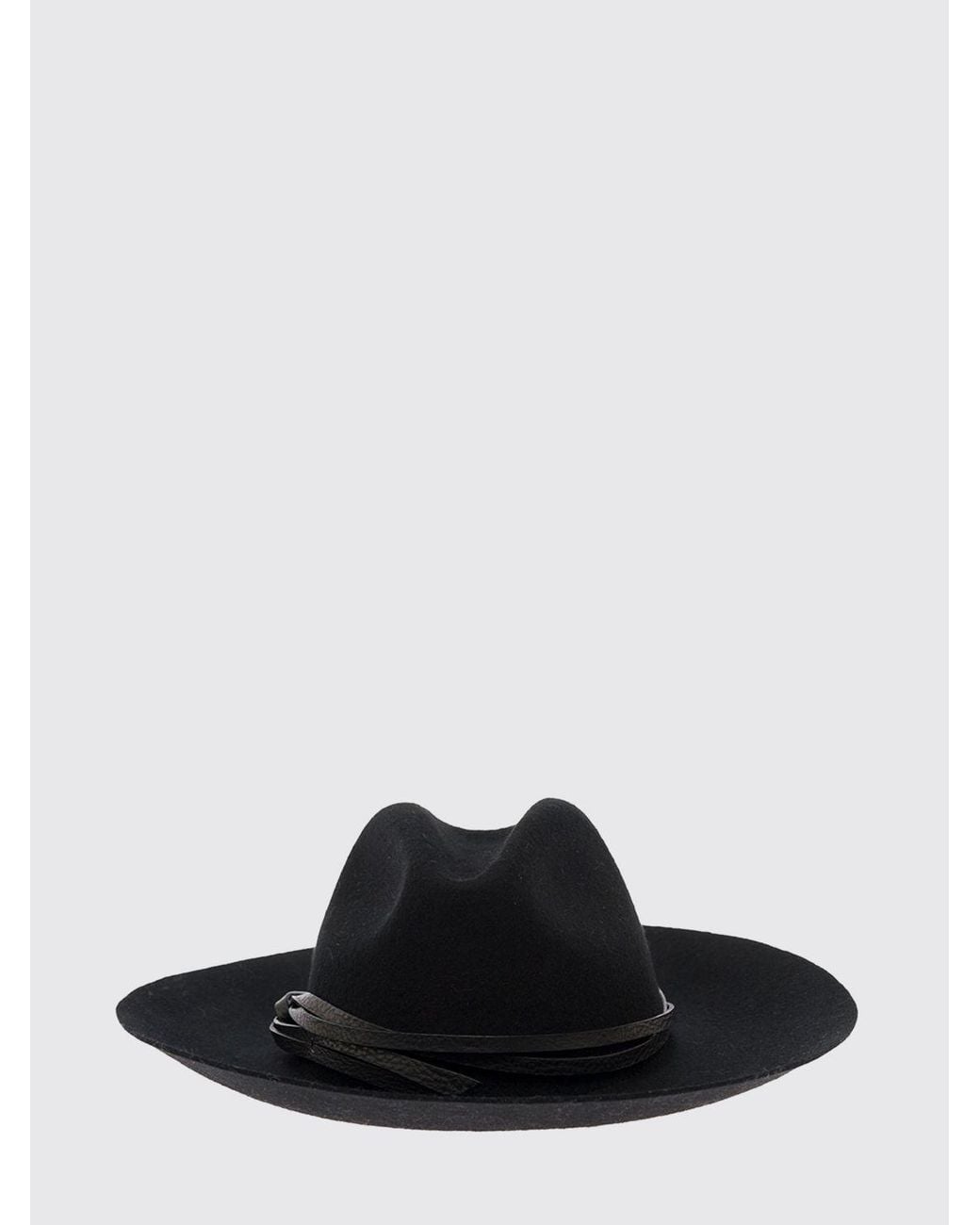 Golden Goose Deluxe Brand Black Wide-Brim Wool Felt Hat for men