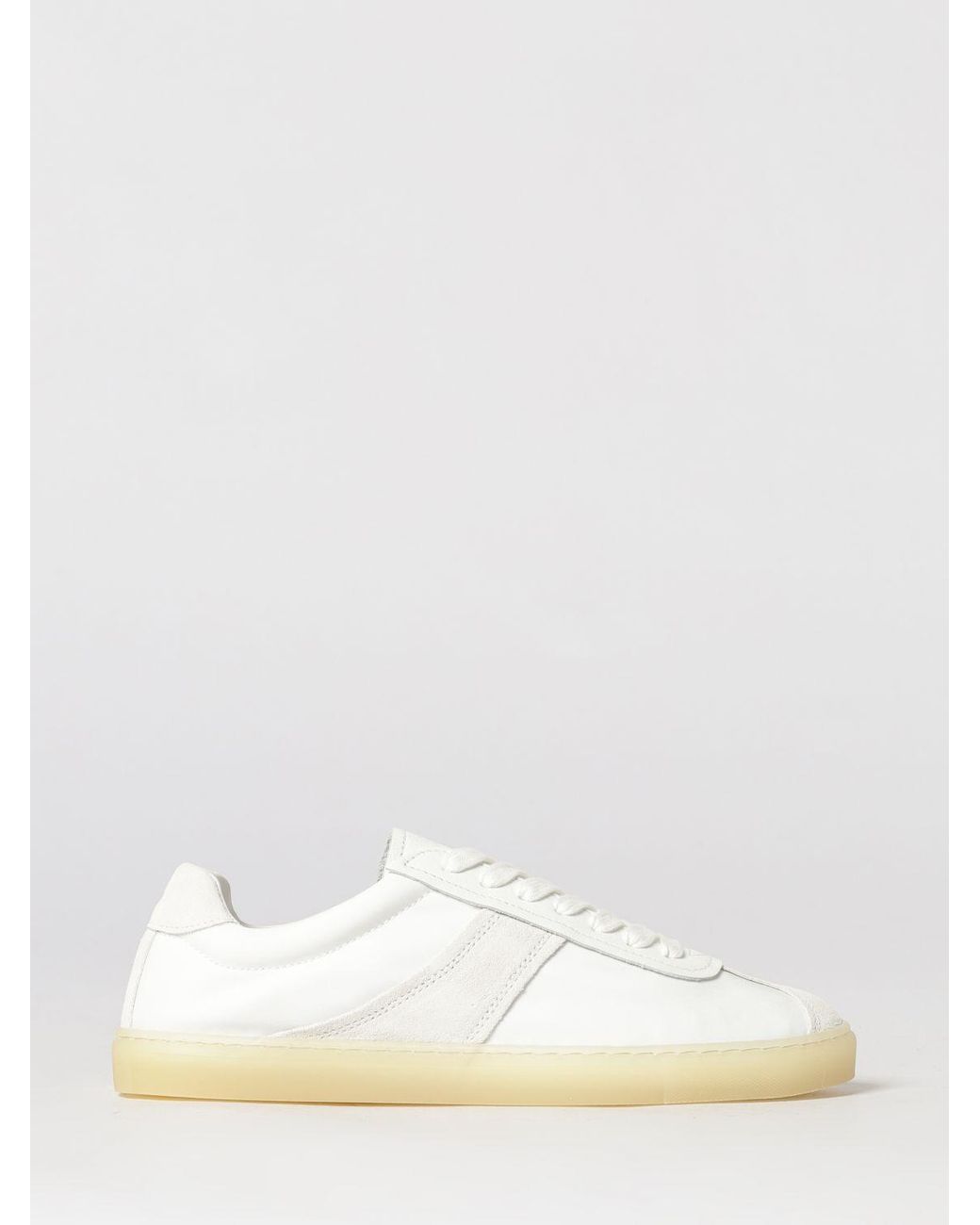 COPENHAGEN White Paia Leather And Fabric Sneakers