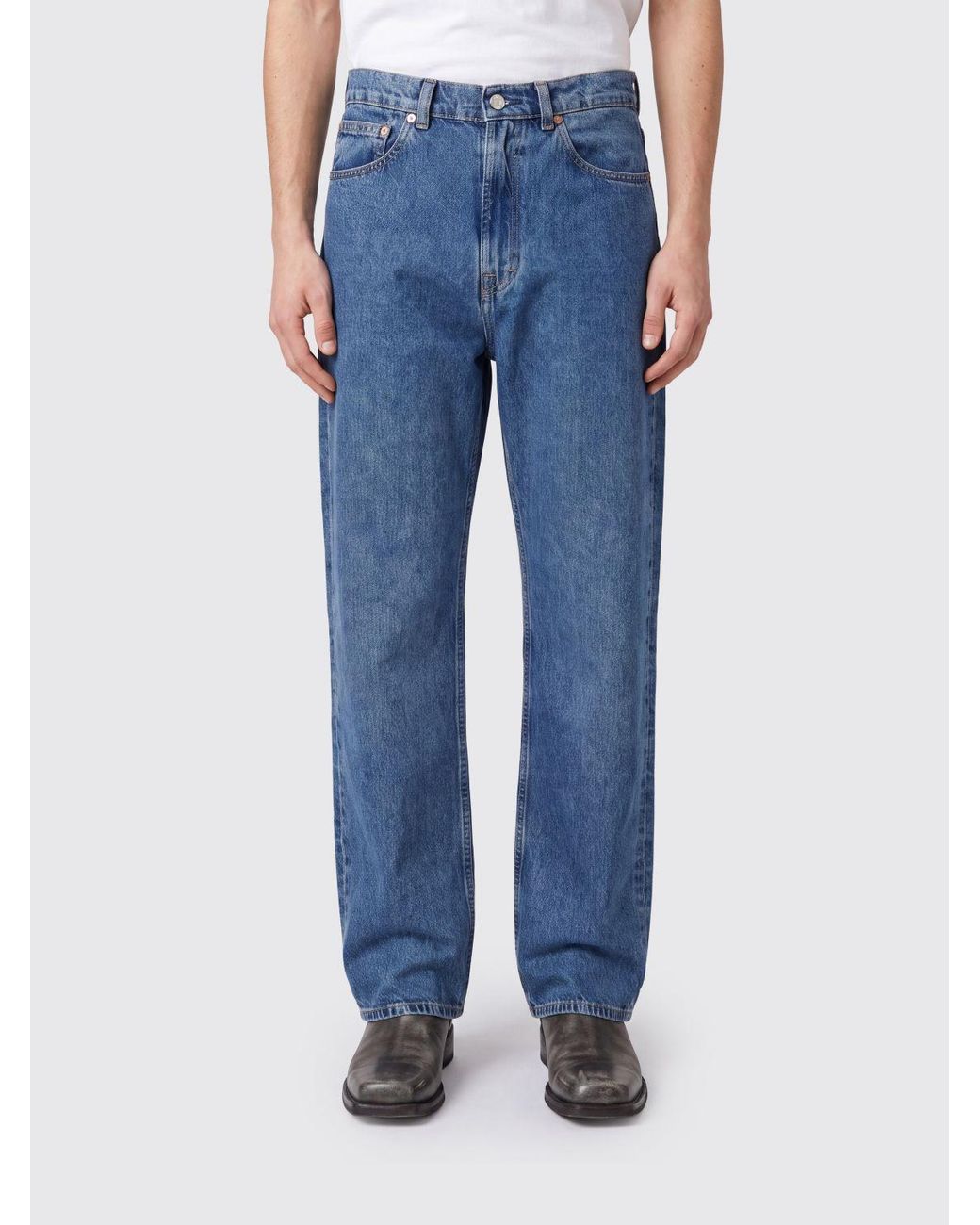 Our Legacy Blue Third Cut Mid-Rise Straight Fit Jeans for men