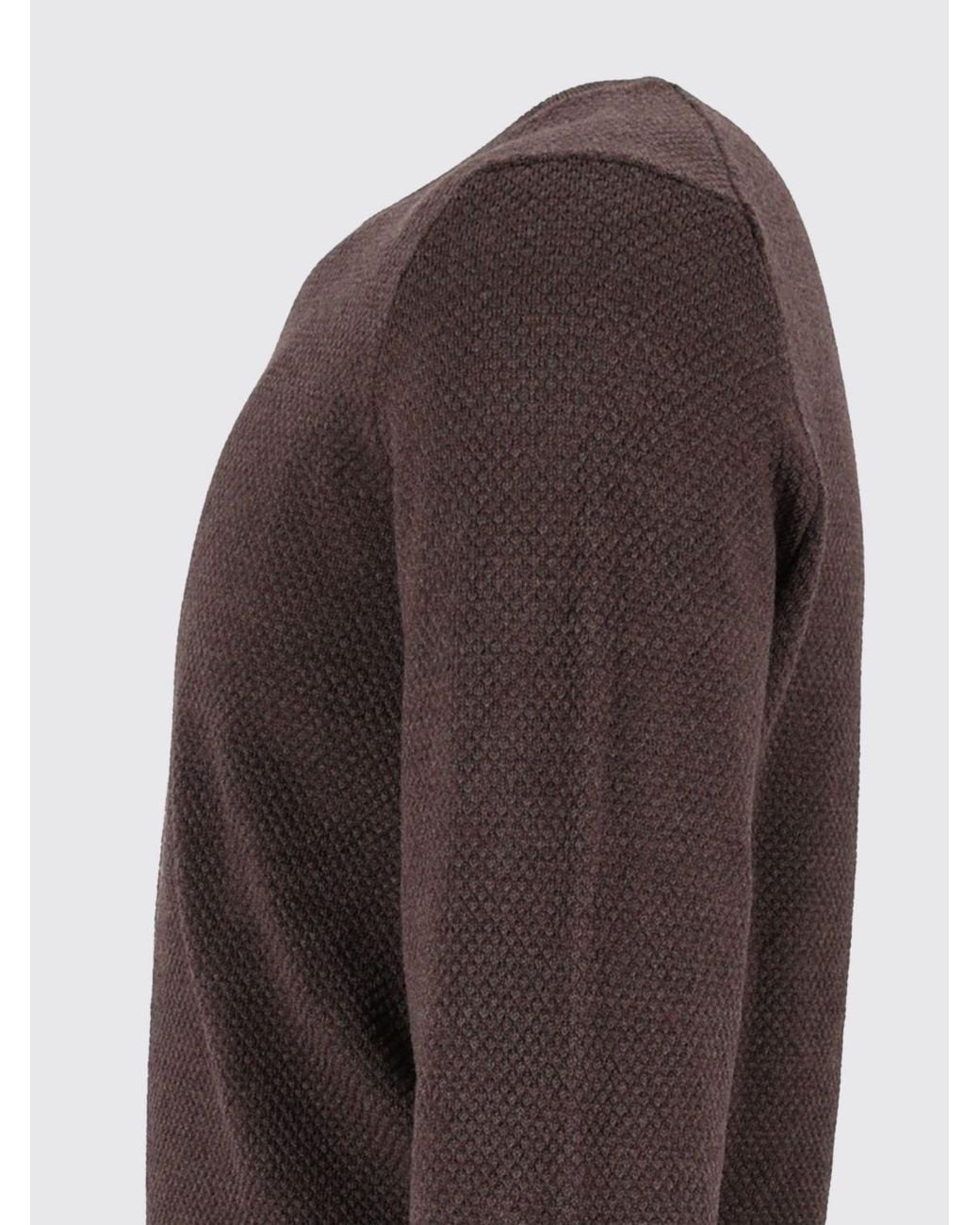 Slowear Brown Crew Neck Jumper for men