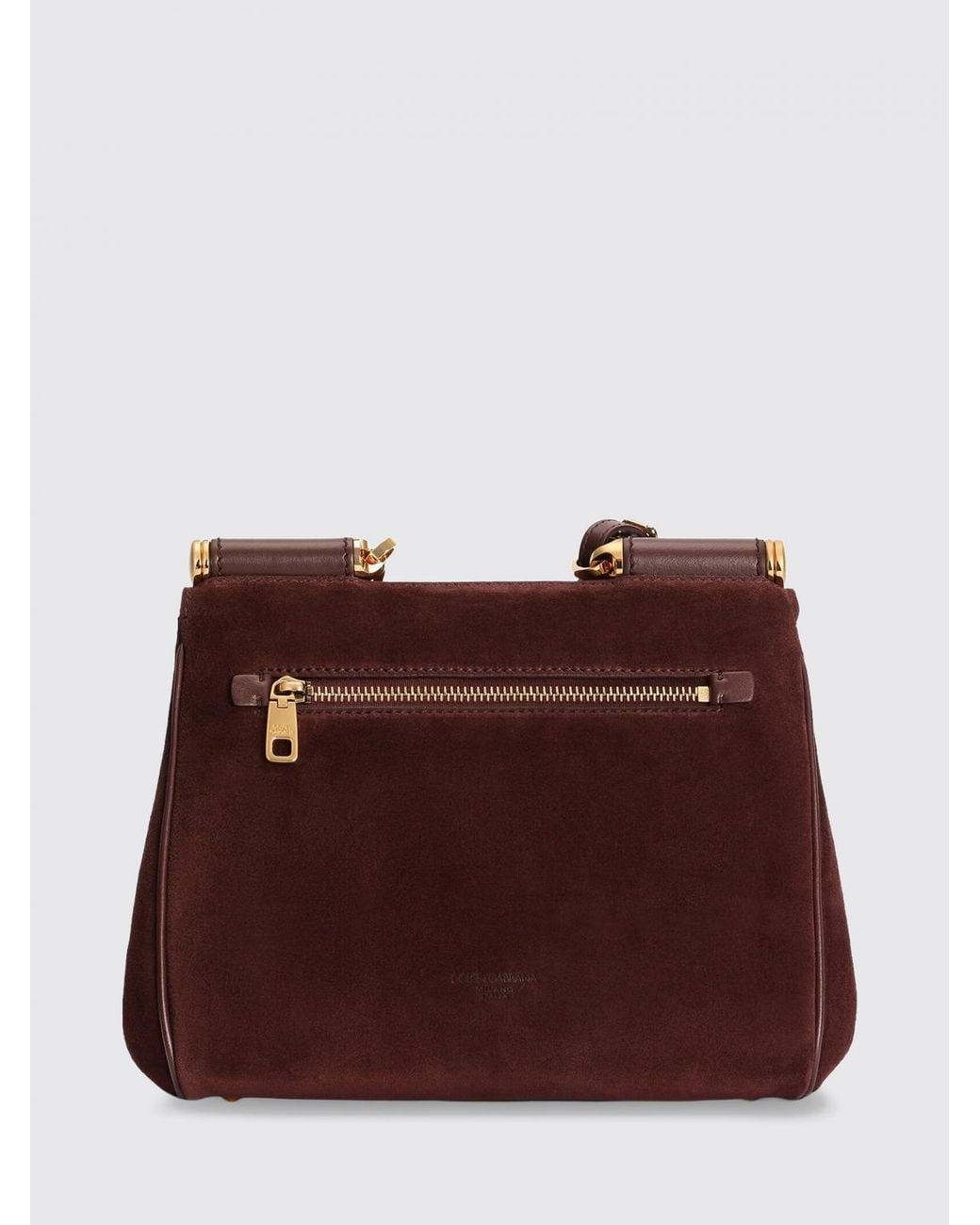 Dolce & Gabbana Brown Dolce &Amp Gabbana My Sicily Small Leather Handbag With Removable Shoulder Strap