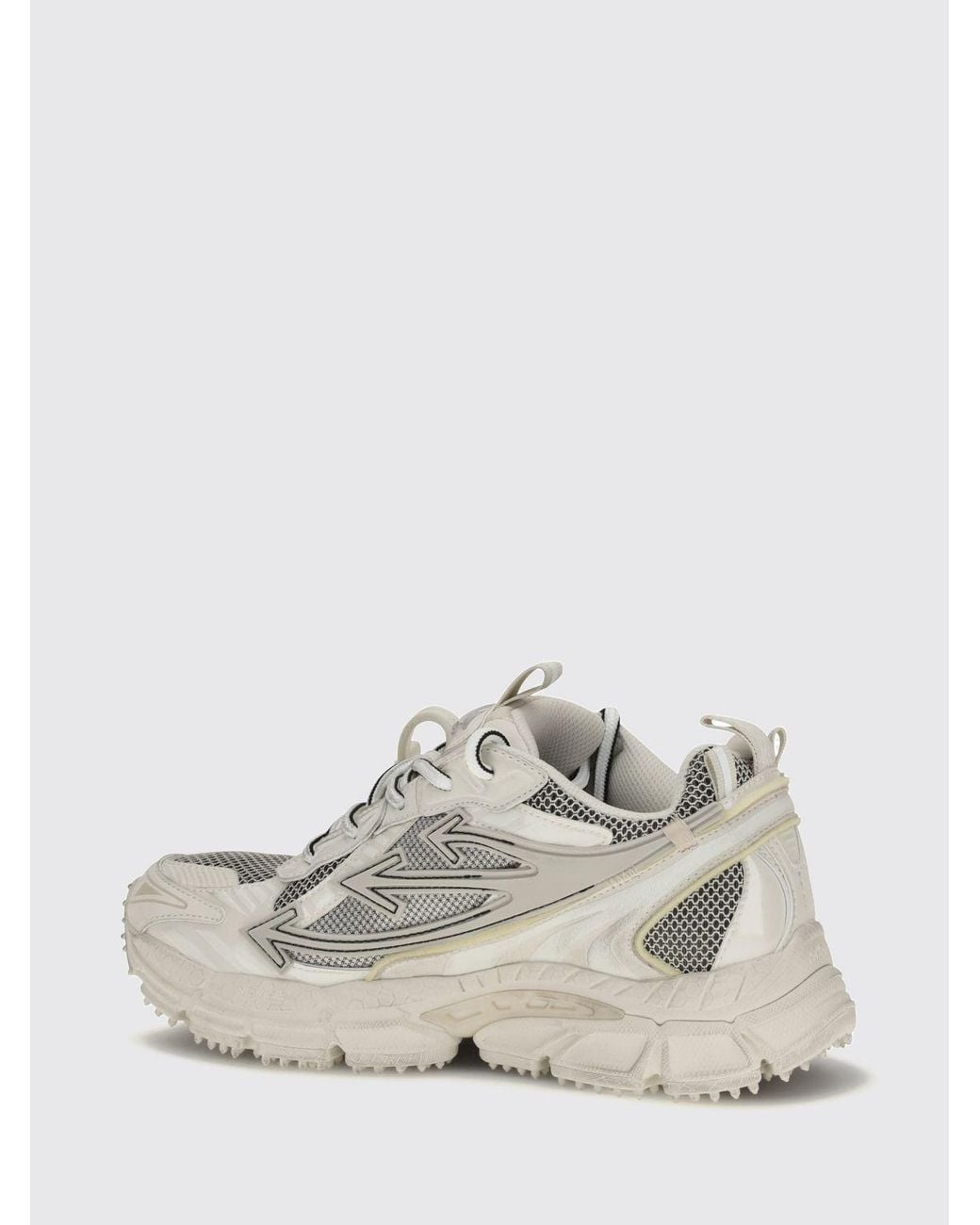 Off-White c/o Virgil Abloh White Be Right Back Worn Out Sneakers With Distressed Effect And Serrated Sole