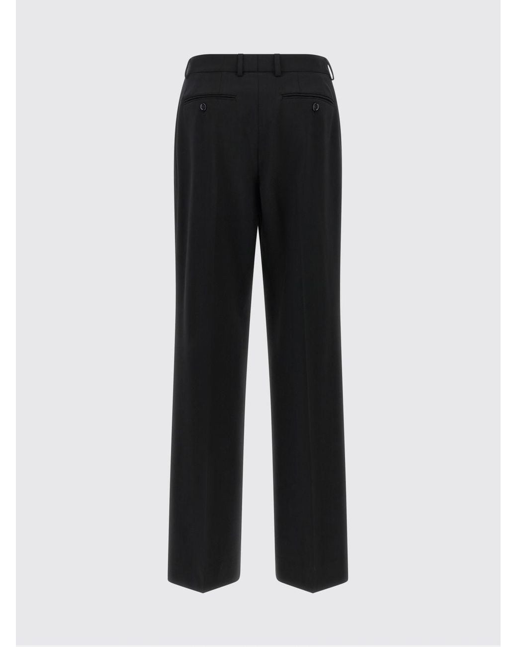 Dolce & Gabbana Black Dolce &Amp Gabbana High-Waisted Flared Virgin Wool Trousers