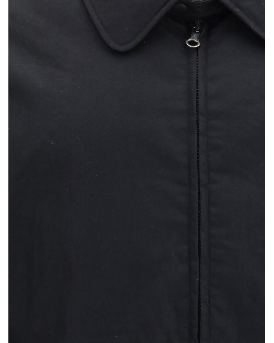 Our Legacy Blue Windproof Polyester Shirt Jacket With Zip Closure for men