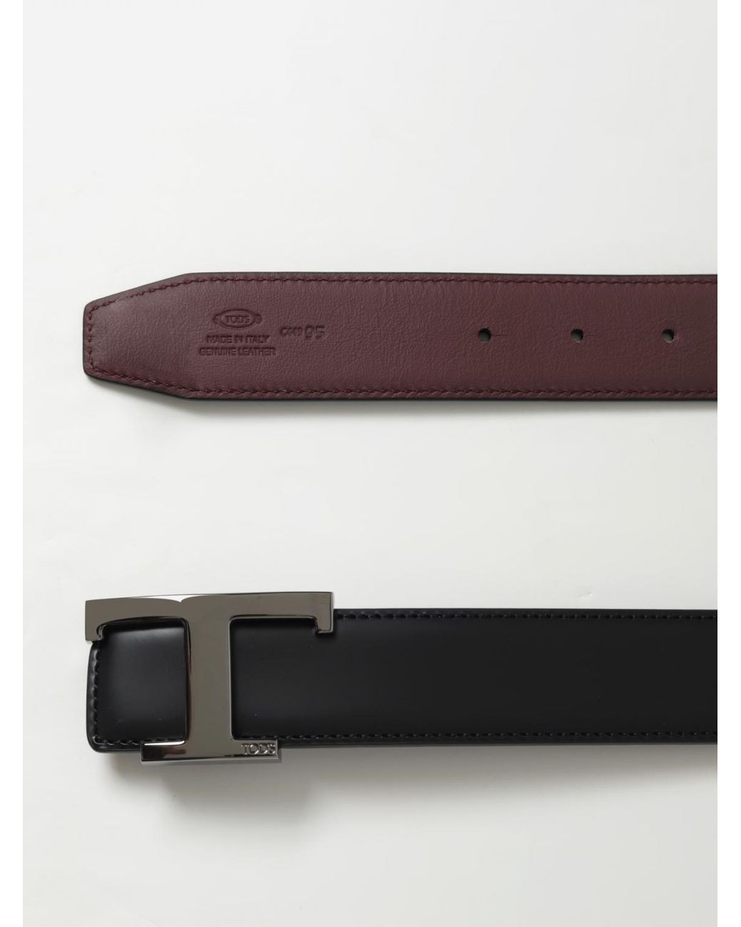 Tod's Wendegürtel Aus Leder in Black für Herren