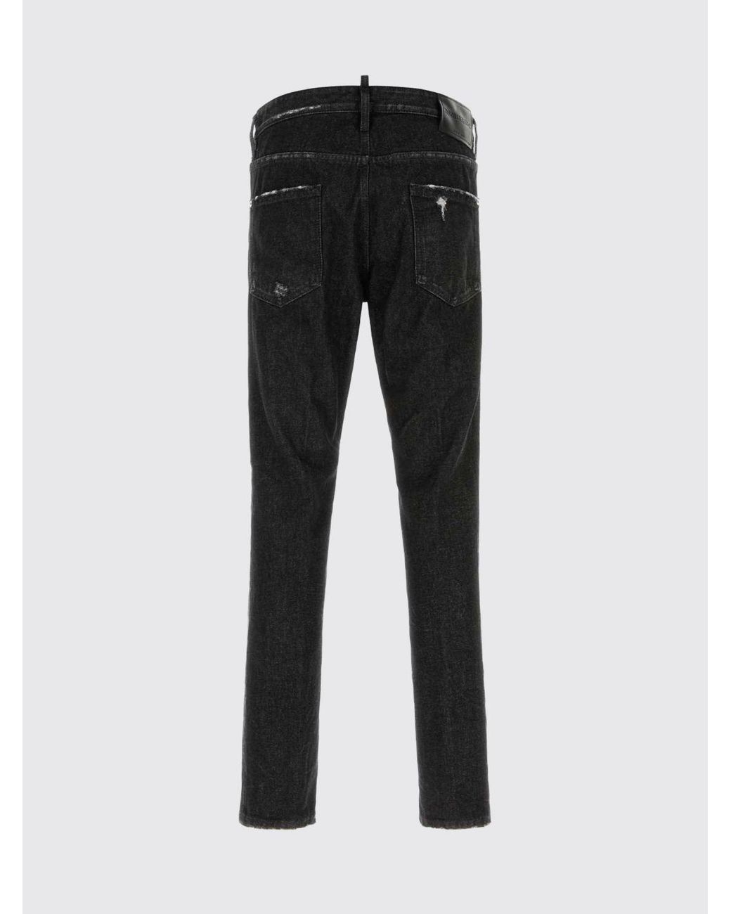 DSquared² Blue Mid-Rise Straight Jeans for men