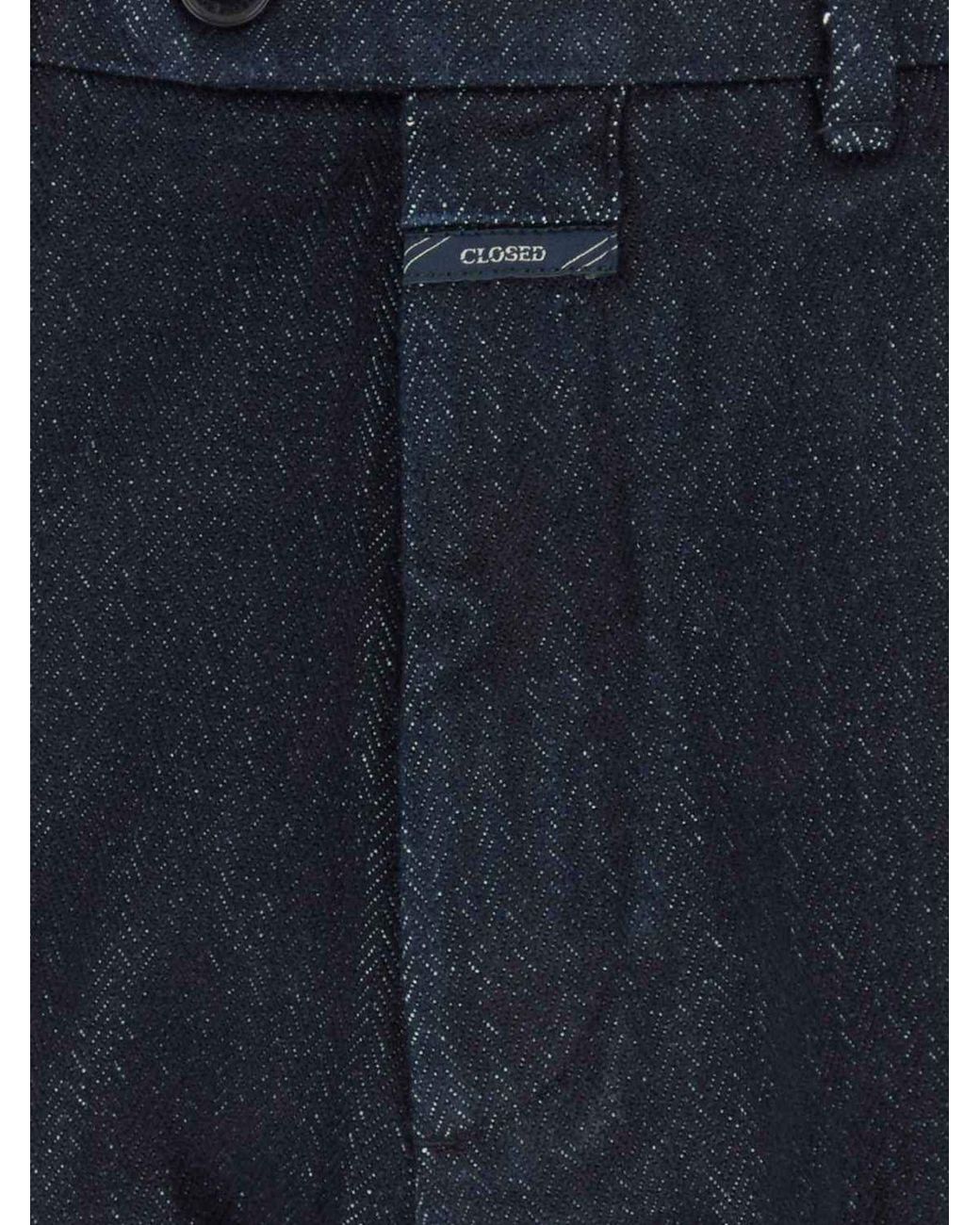 Closed Blue Wide Leg Jeans for men