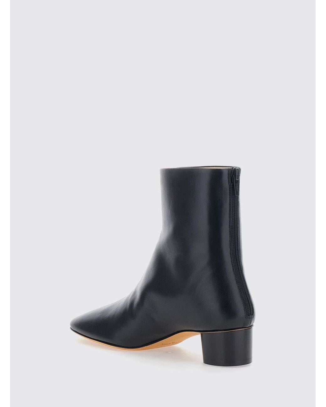 Le Monde Beryl Black Flat Ankle Boot