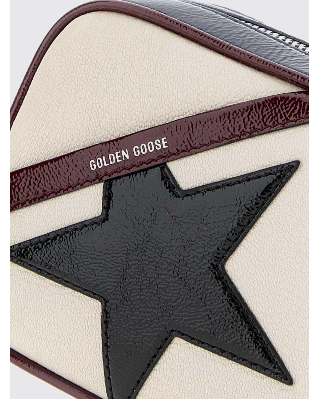 Golden Goose Deluxe Brand Metallic Mini Star Ovine Leather Camera Bag With Removable Strap