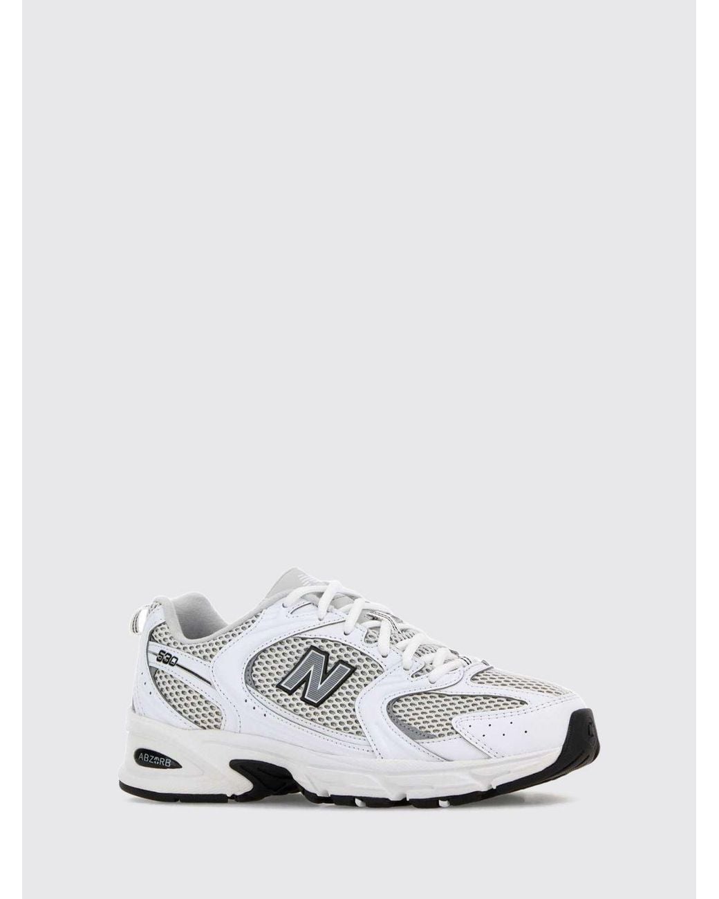 New Balance White 530 Faux Leather And Mesh Trainers With Abzorb Midsole for men
