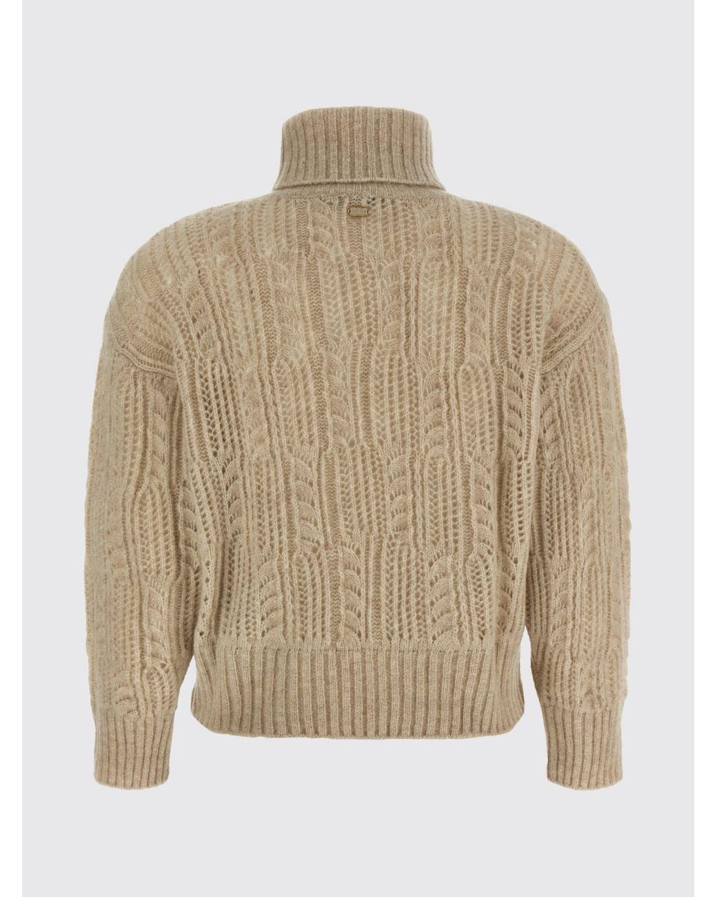 Agnona Natural Long-Sleeved Turtleneck Jumper