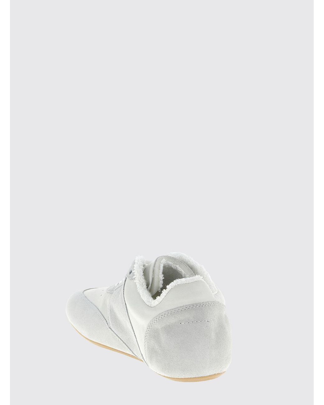 MM6 by Maison Margiela White Anatomic Leather Sneakers for men