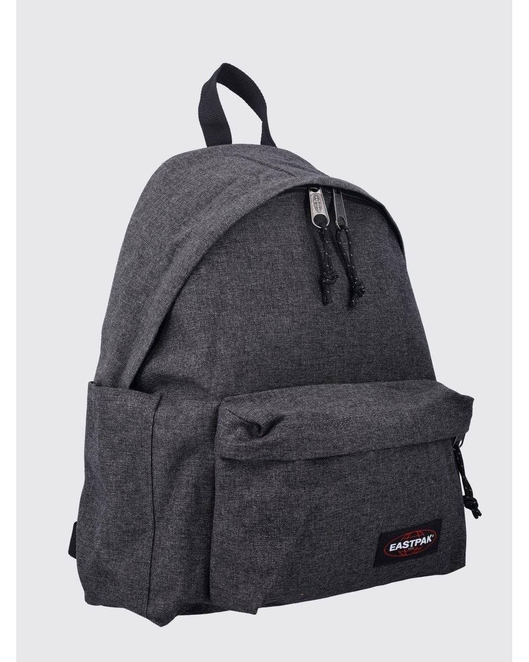 Eastpak Black Padded Pak'R Tech Fabric Backpack With Zipped Front Pocket for men