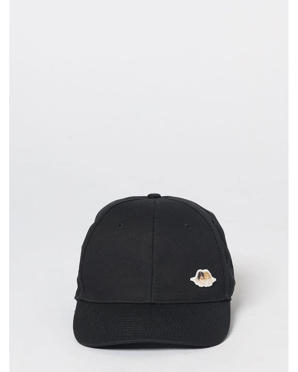 Fiorucci Black Cotton Baseball Cap With Rigid Visor And Applied Logo