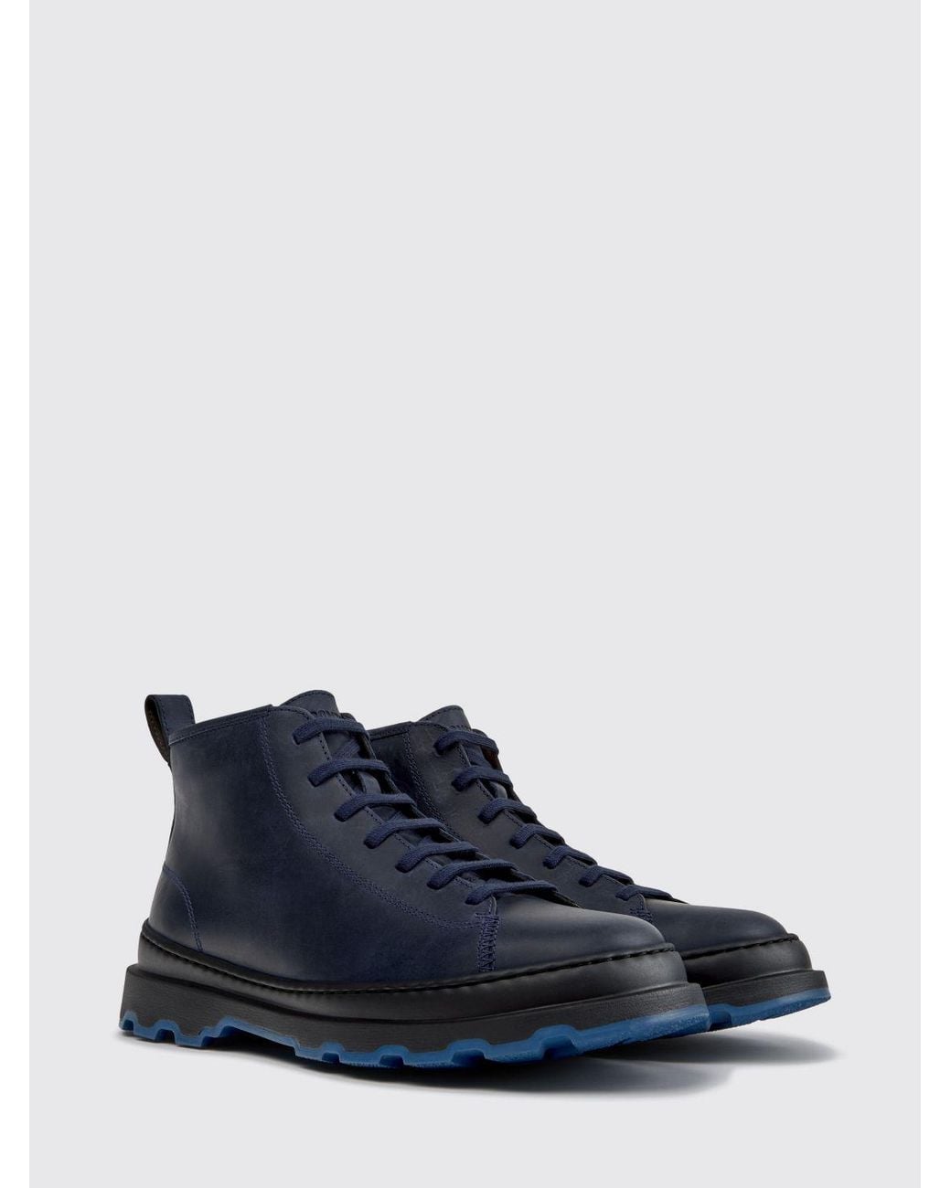 Stivaletti Stringati Brutus di Camper in Blue da Uomo