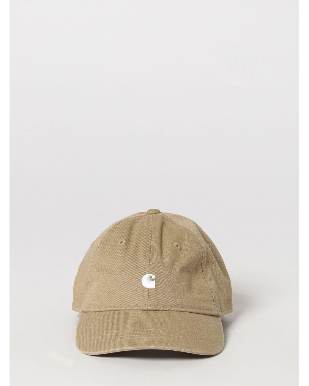 Carhartt Natural Cotton Baseball Cap With Embroidered Logo And Adjustable Back Strap for men