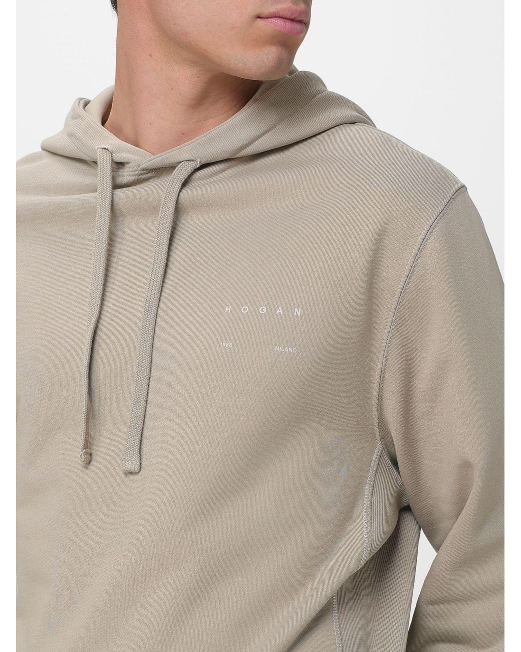 Hogan Natural Cotton Hoodie for men