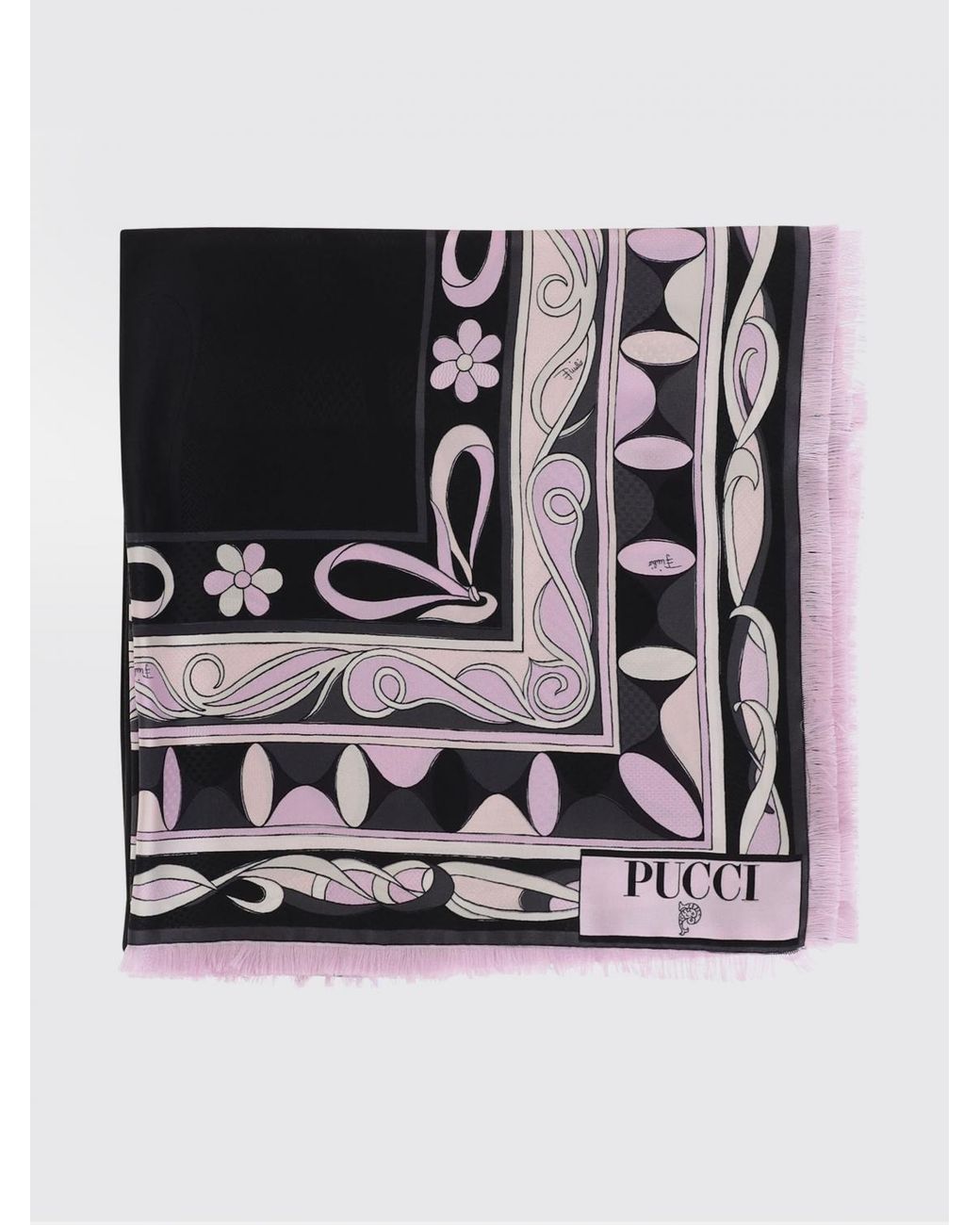 Emilio Pucci Black Scarf