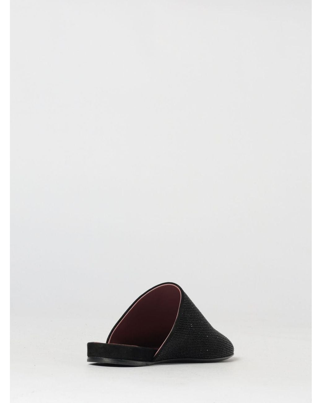 Premiata Black Suede Mules With Rhinestones