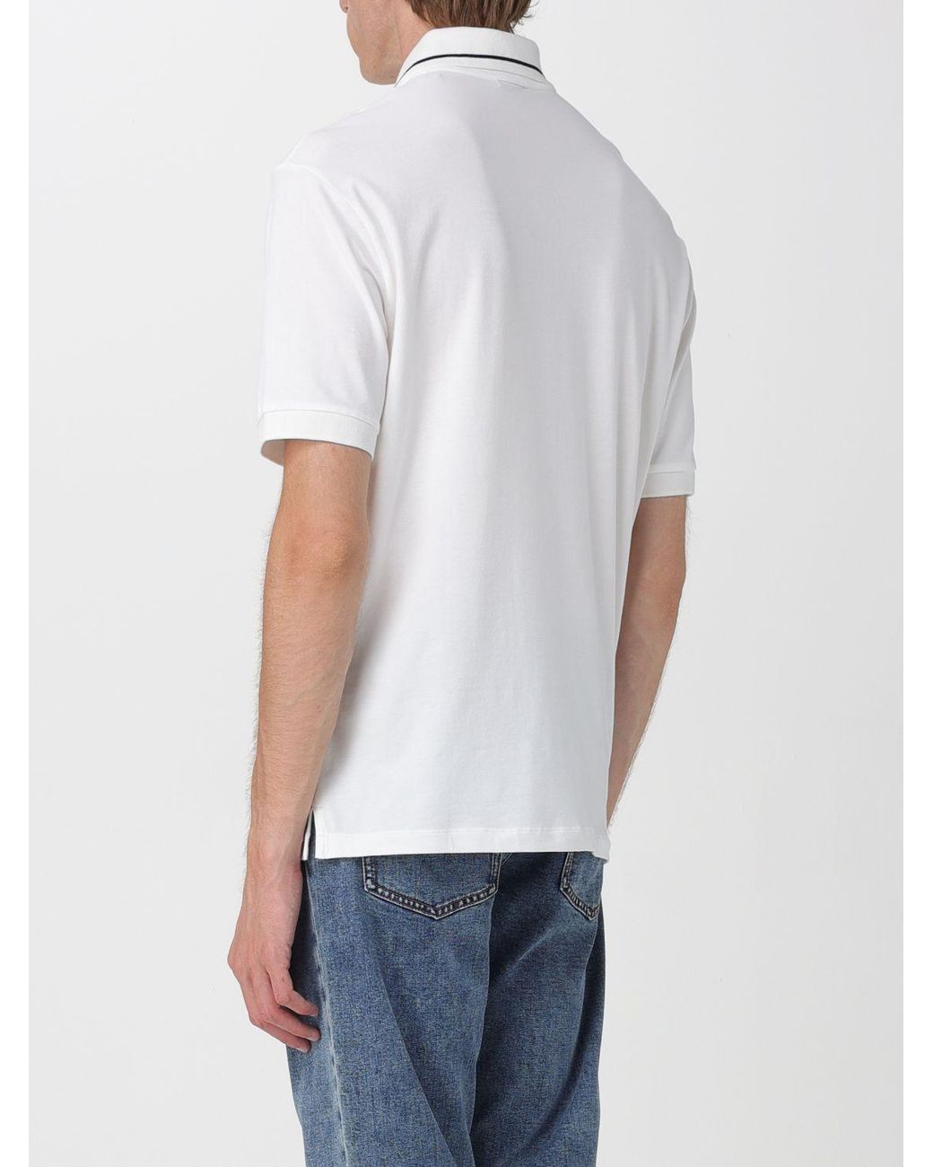 ARMANI EXCHANGE White Polo Shirt for men