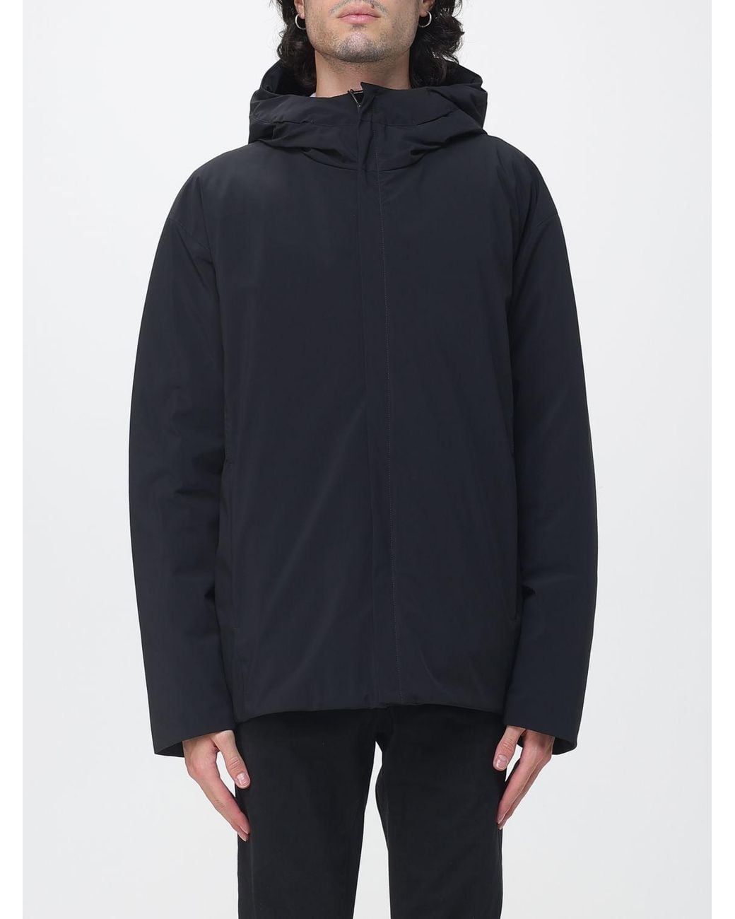 Herno Blue Hooded Puffer Jacket for men