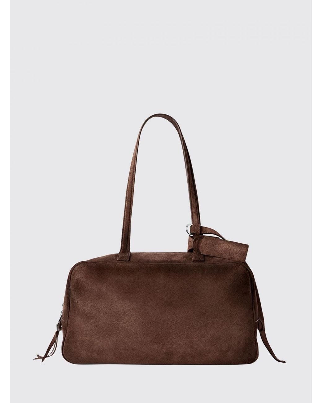 Balenciaga Brown Carrie Bowling Bag Medium