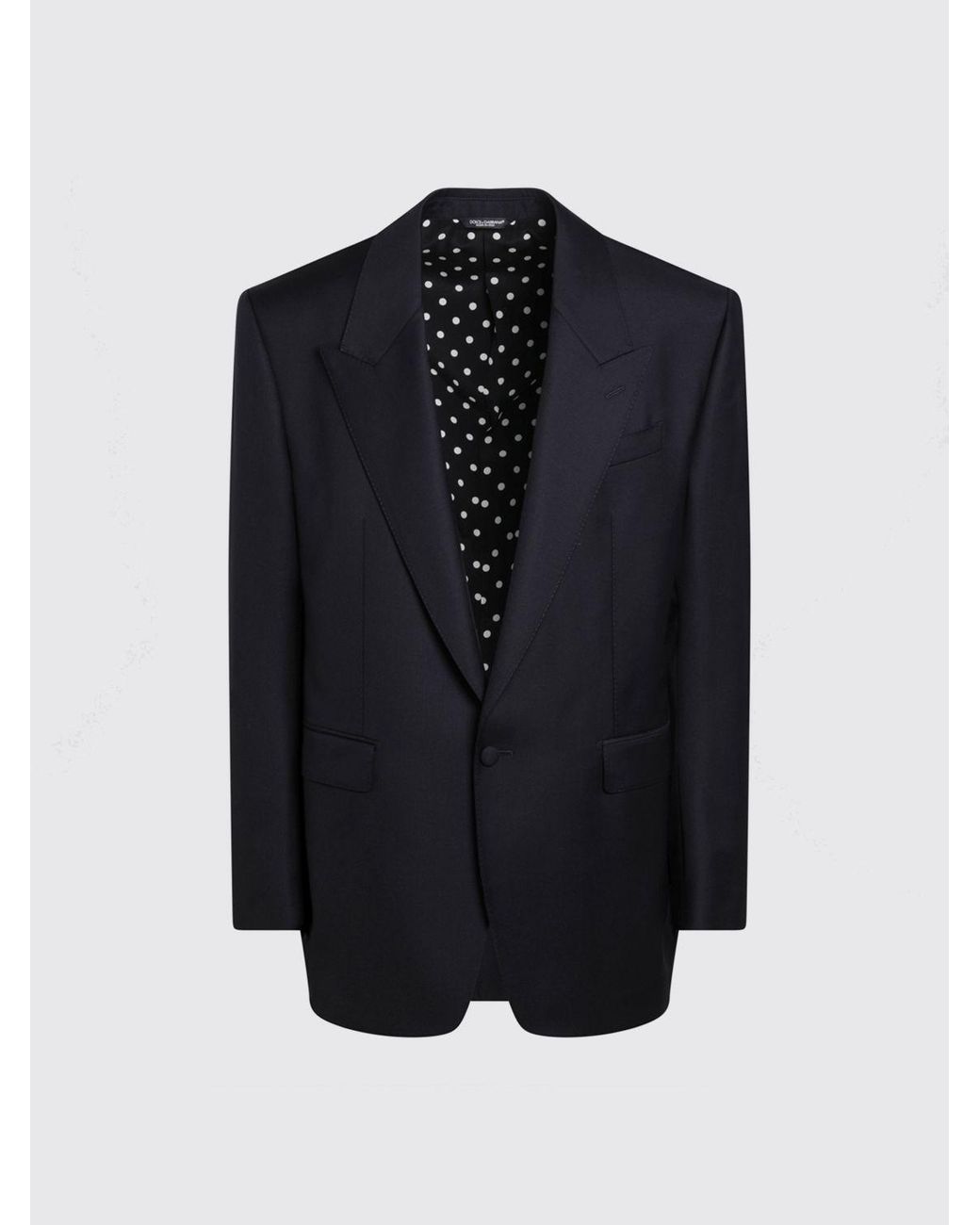 Dolce & Gabbana Blue Dolce &Amp Gabbana Single Breasted Virgin Wool Blazer for men