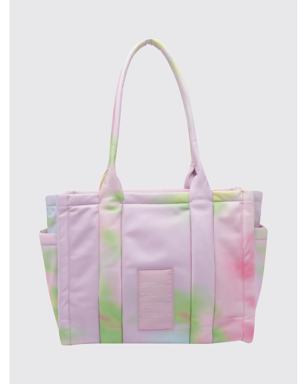 Marc Jacobs Pink The Tote Bag Medium Polyester Tote With Embroidered Logo