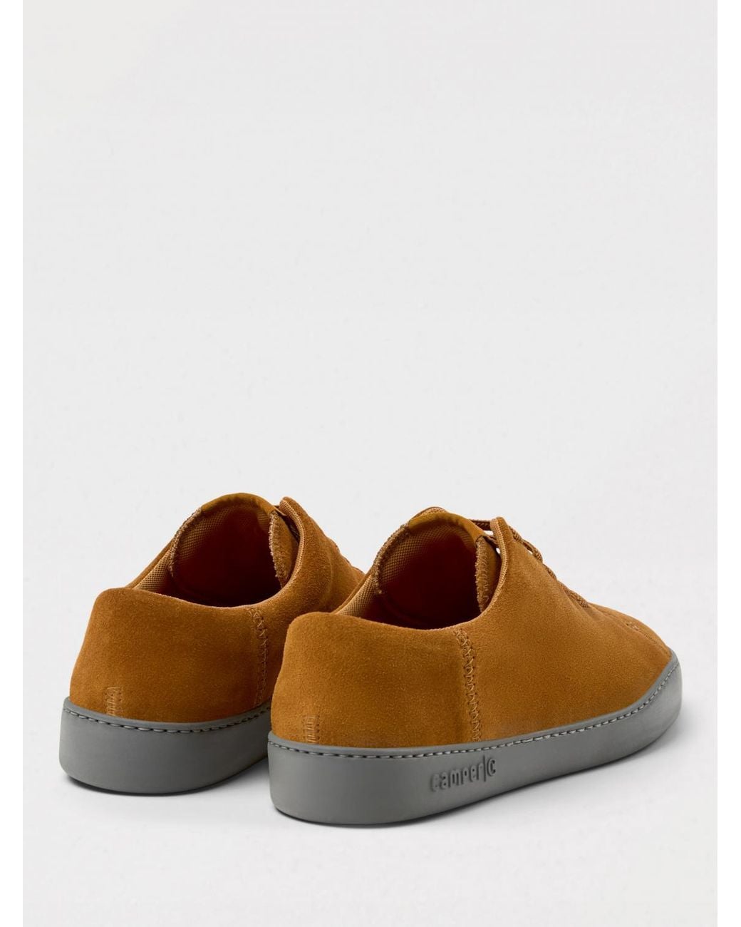 Camper Brown Peu Touring Suede Sneakers for men