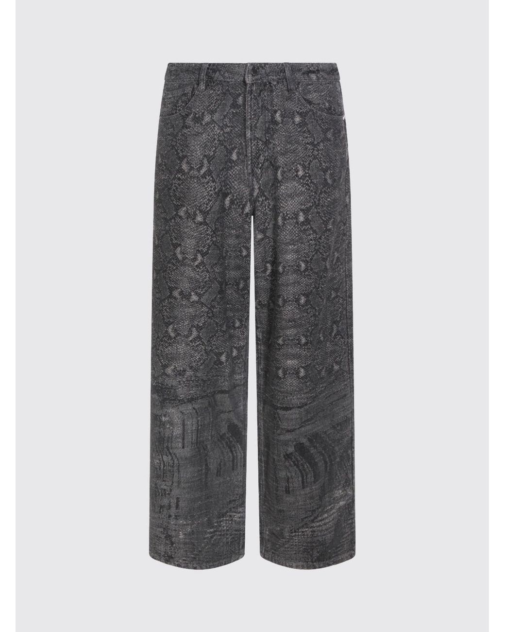 Daily Paper Black Snake Oversized Jeans for men